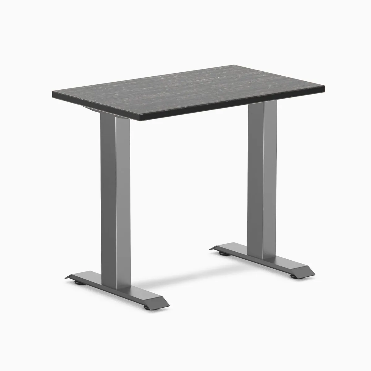 Desky Desky Zero Mini Bamboo Office Desk Dark Bamboo Space Gray 32 x 20 in — product photo