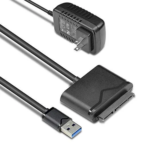 LUOM LUOM UT-3112 USB 3.0 to SATA hard drive adapter universal 2.5 3.5 HDD SSD with 12V 2A power adapter — product photo