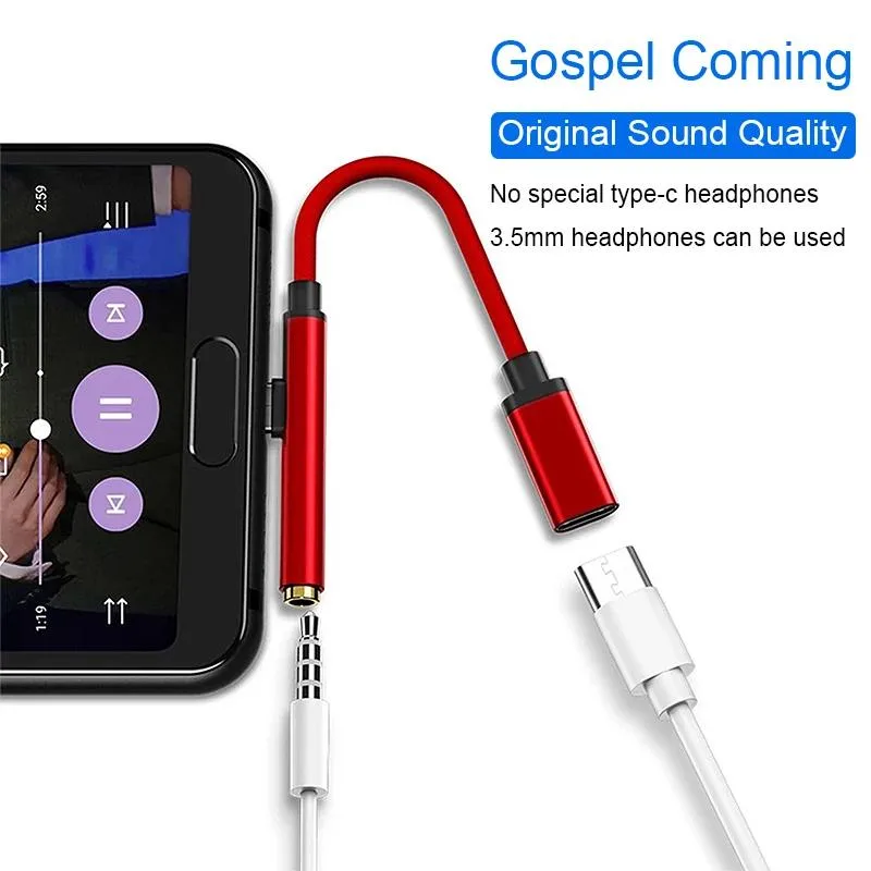 Hetai Tech Hetai Tech USB 3.1 Type C to 3.5mm Audio Charging Cable — product photo