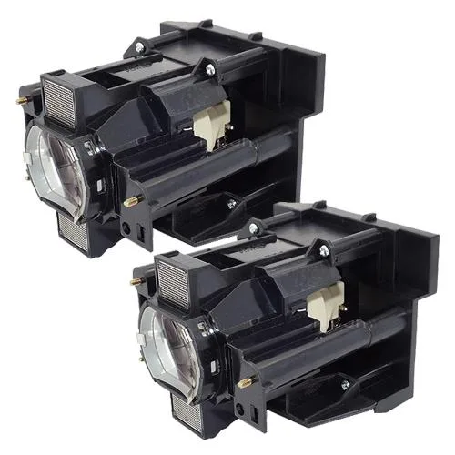 Two new DLP replacement lamps in white housing