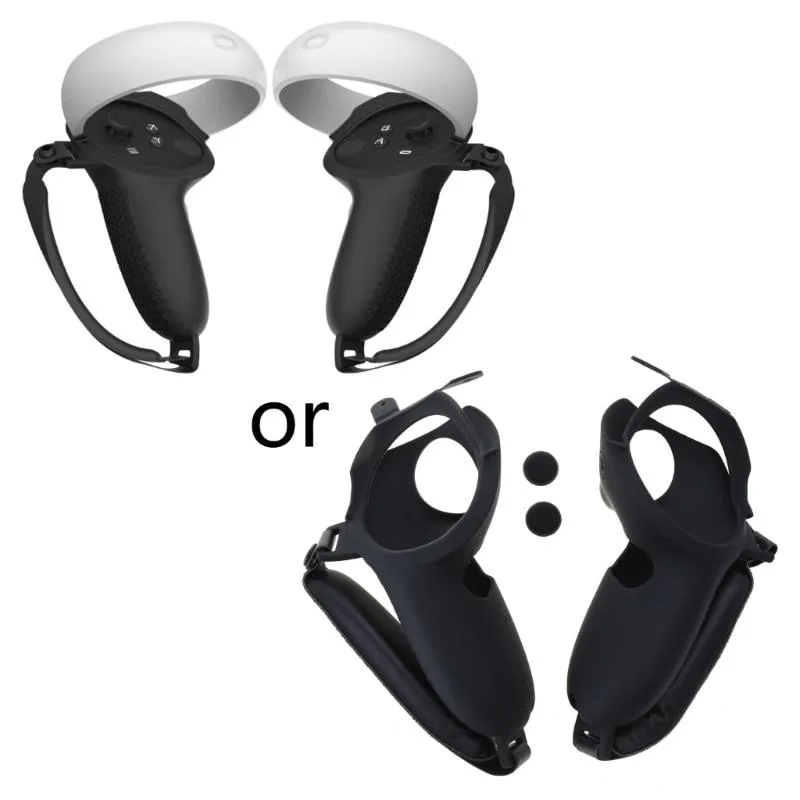 YINGHUA YINGHUA Anti-Throw Controller Grips 2 Pack Black Silicone 50x120x60mm — product photo