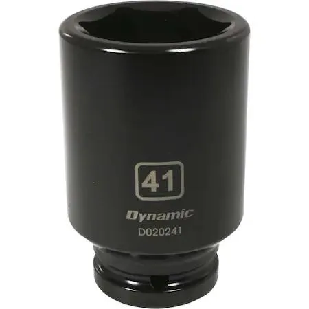 3/4 inch drive deep socket 41mm six point black phosphate finish