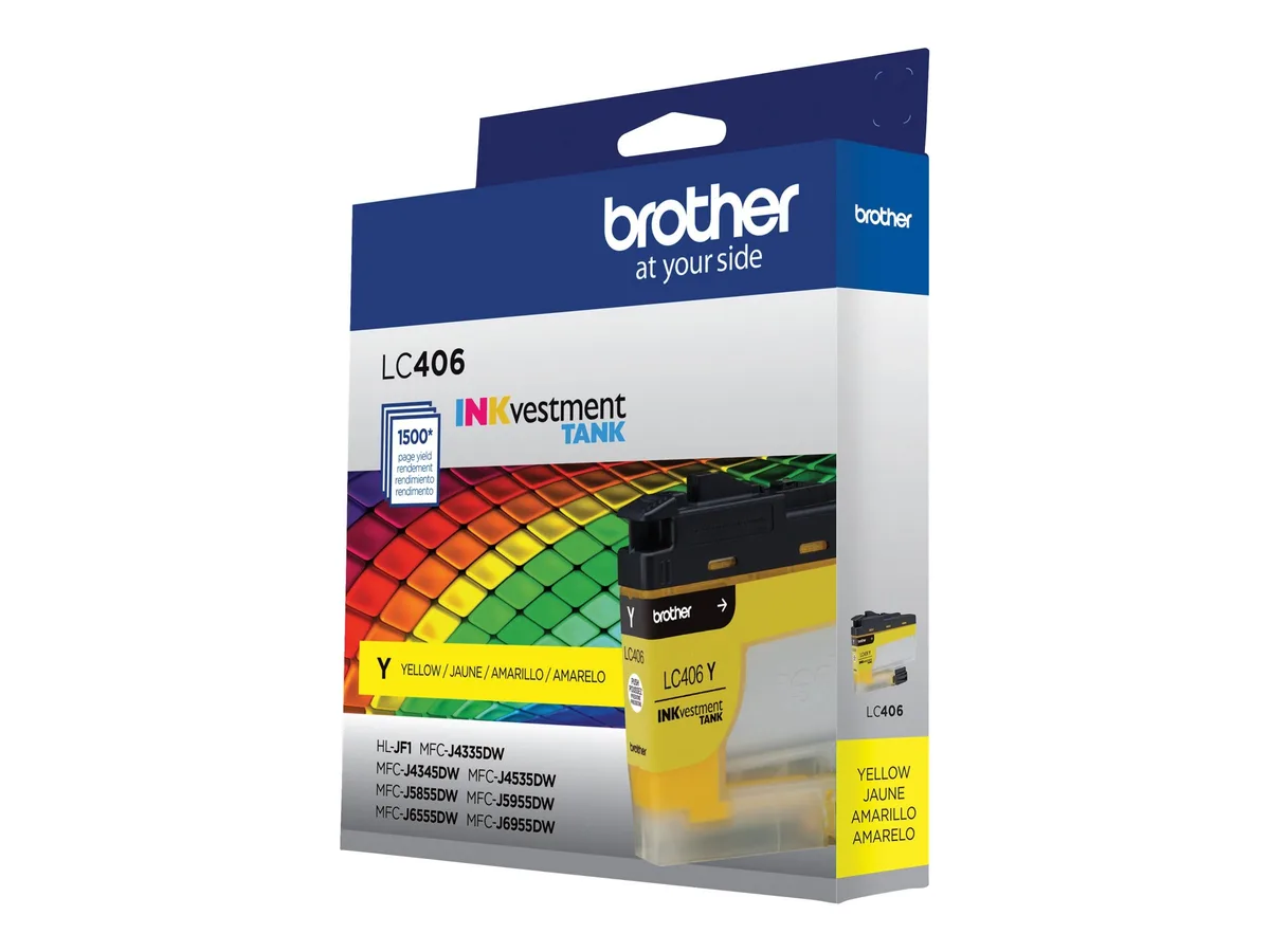 Brother Brother LC406YS Yellow Ink Cartridge 1500 Pages — product photo