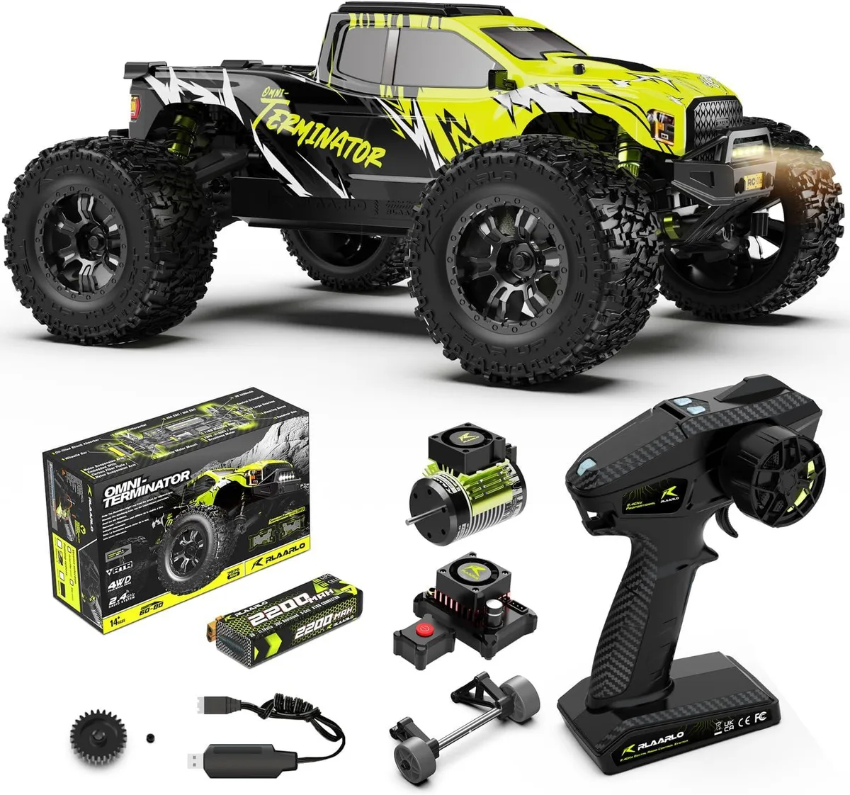 usbroway usbroway 1/10 Brushless RC Monster Truck Green — product photo