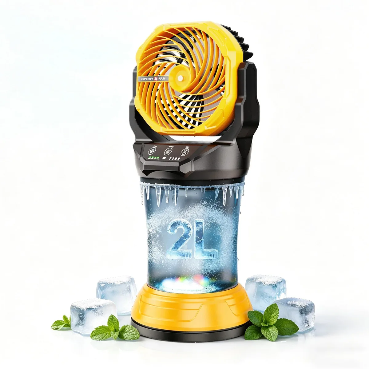  Lacoco X65 30000mAh Misting Outdoor Fan 18in 2L 60h 120° — product photo