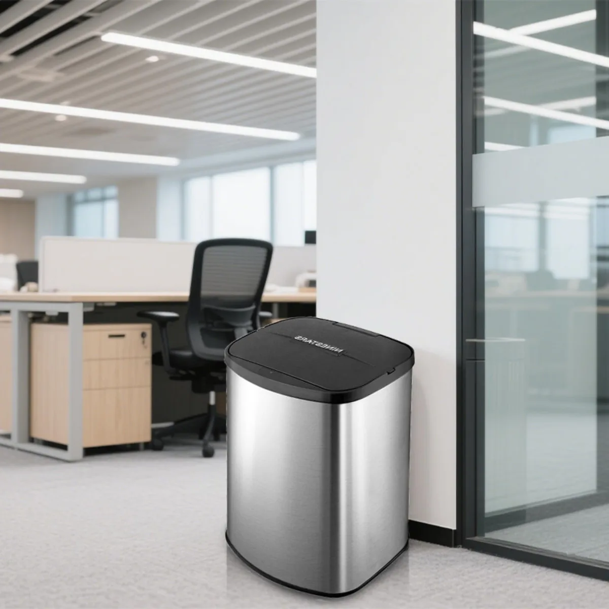 Wenger Wenger SmartHome 8L Stainless Steel Sensor Bin 10.9" x 7.1" x 13.8 — product photo