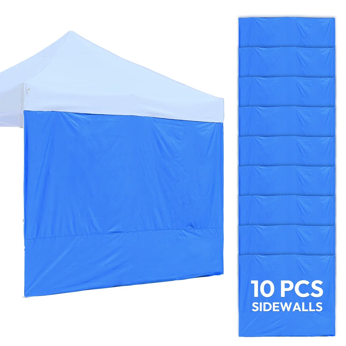 Instahibit Instahibit 07CSW008-A310T-03X10 10-Pc 10x7 ft Canopy Sidewalls Kit — product photo