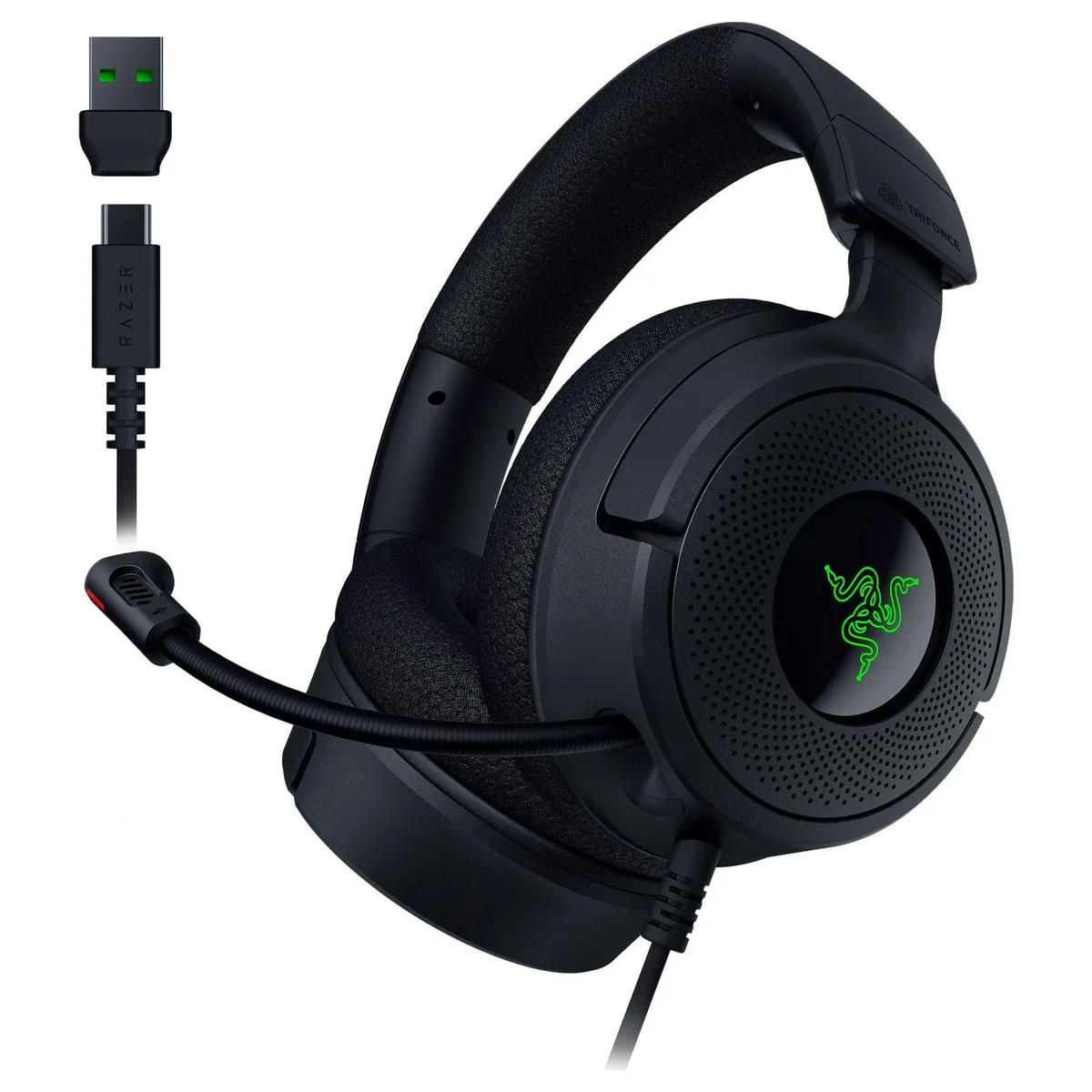  Razer Kraken V4 X Wired Gaming Headset 40 mm 7.1 USB-C Black — product photo