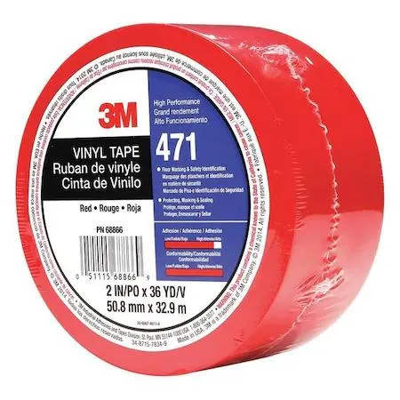 Scotch Scotch 471 Floor Marking Tape Red 2 in 108 ft 5.2 mil — product photo