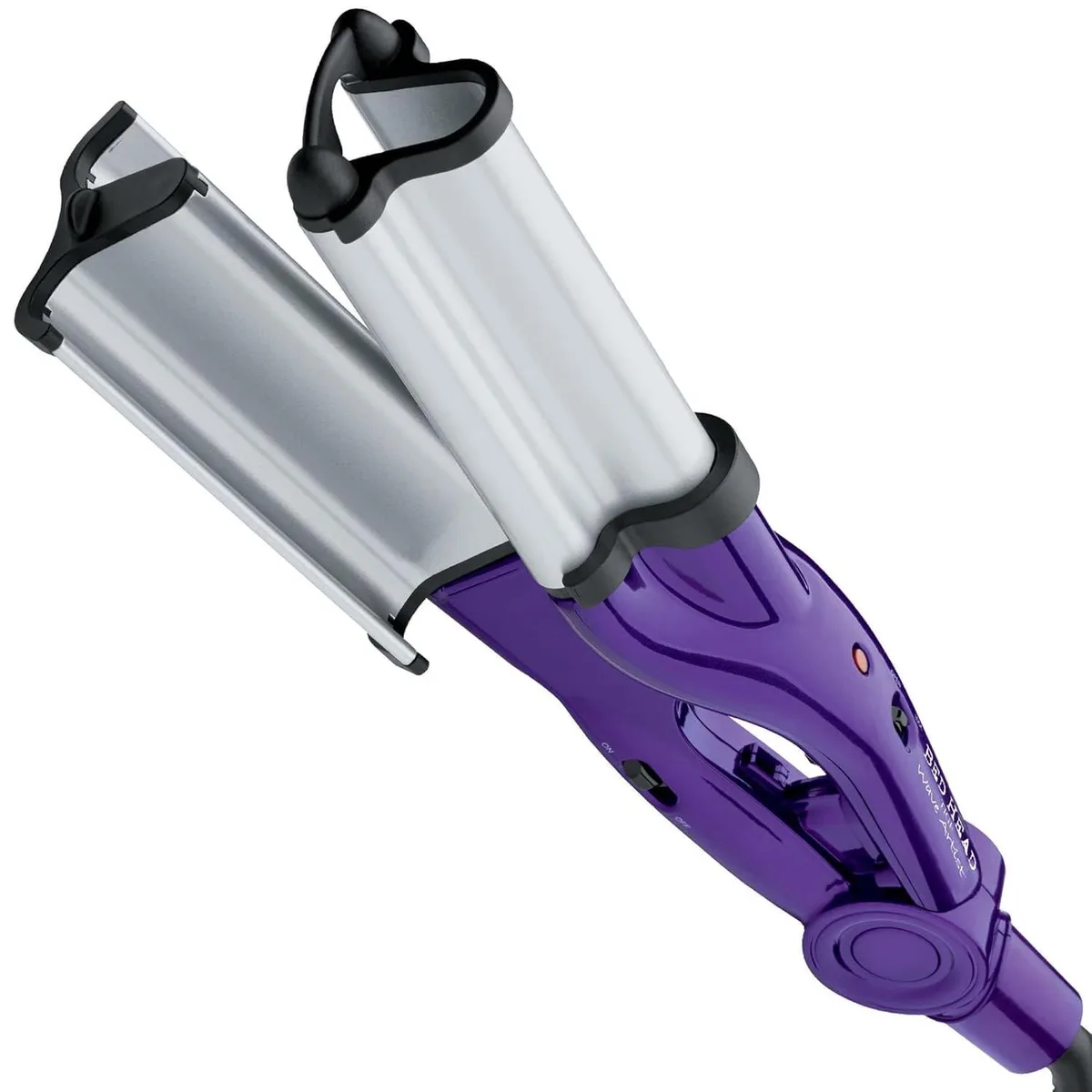 Purple deep waver with triple barrels, 5.4 by 2.95 inches