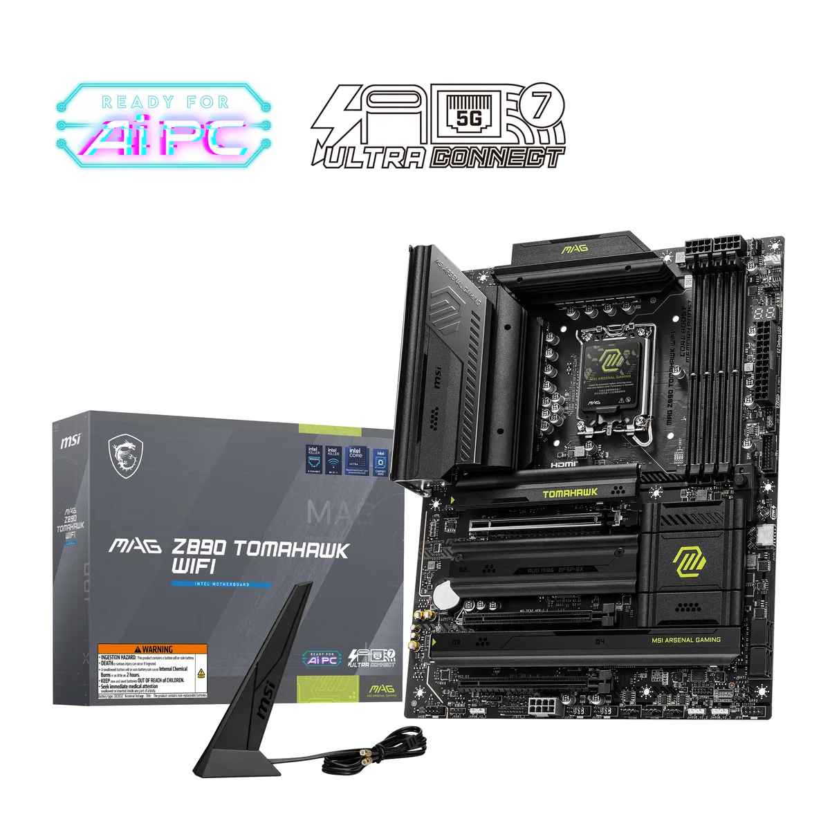 MSI MSI MAG Z890 TOMAHAWK WIFI Intel motherboard — fotografie produktu