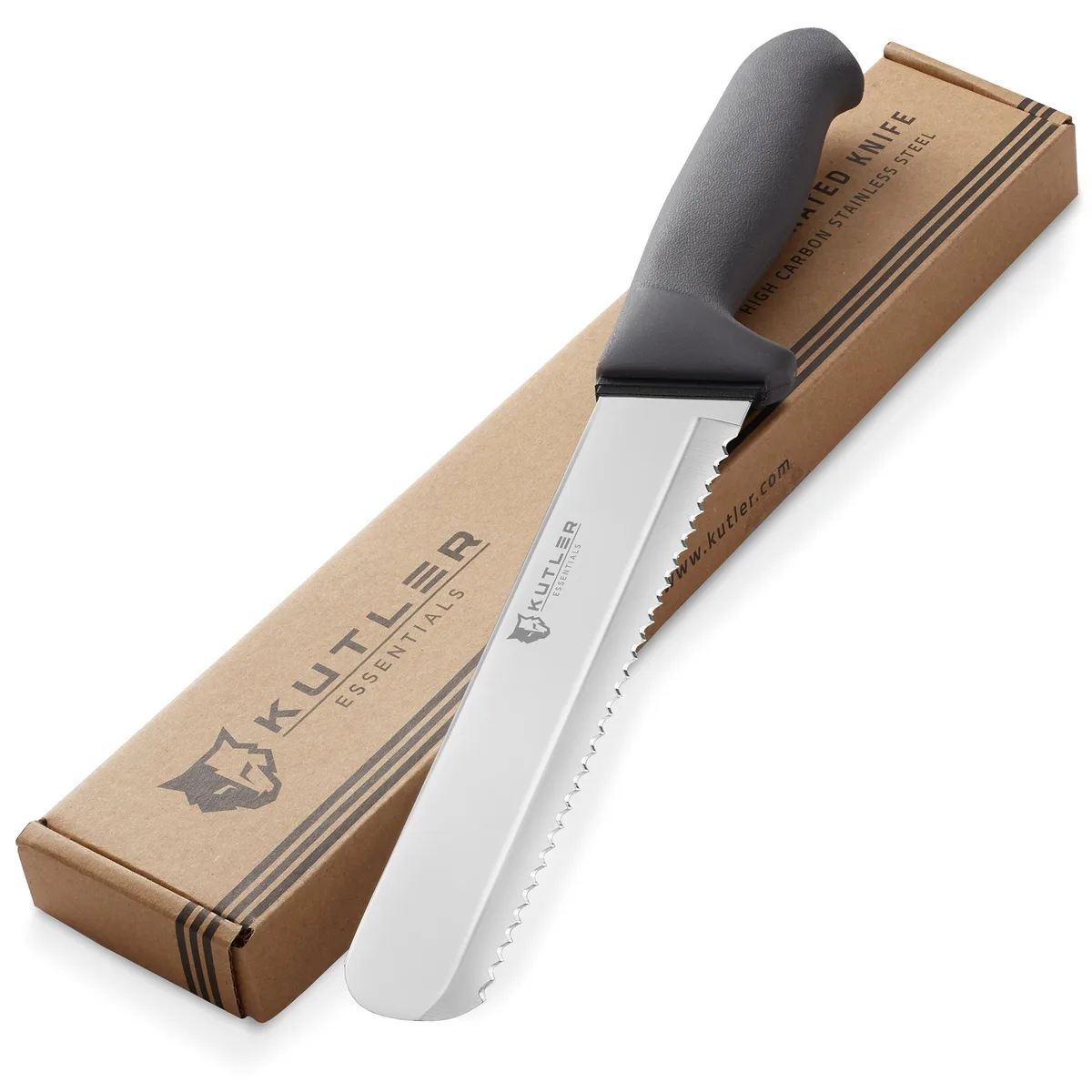 Kutler Kutler Professional Bread Knife & Cake Slicer 8-Inch Serrated Stainless Steel Cutlery — product photo