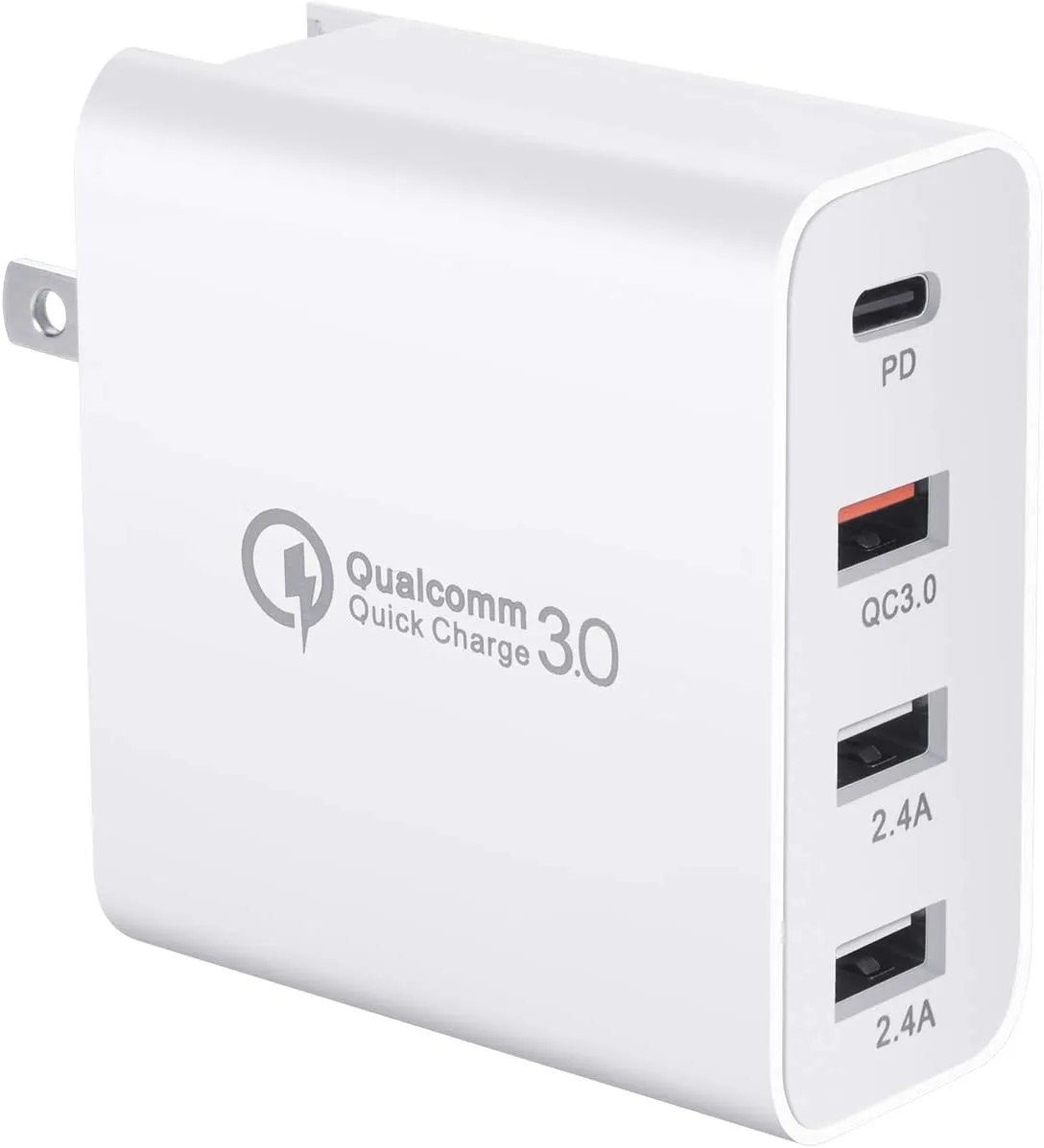 HANNORD HANNORD 48W 4-Port USB-C PD 30W QC 3.0 18W Charger White — product photo