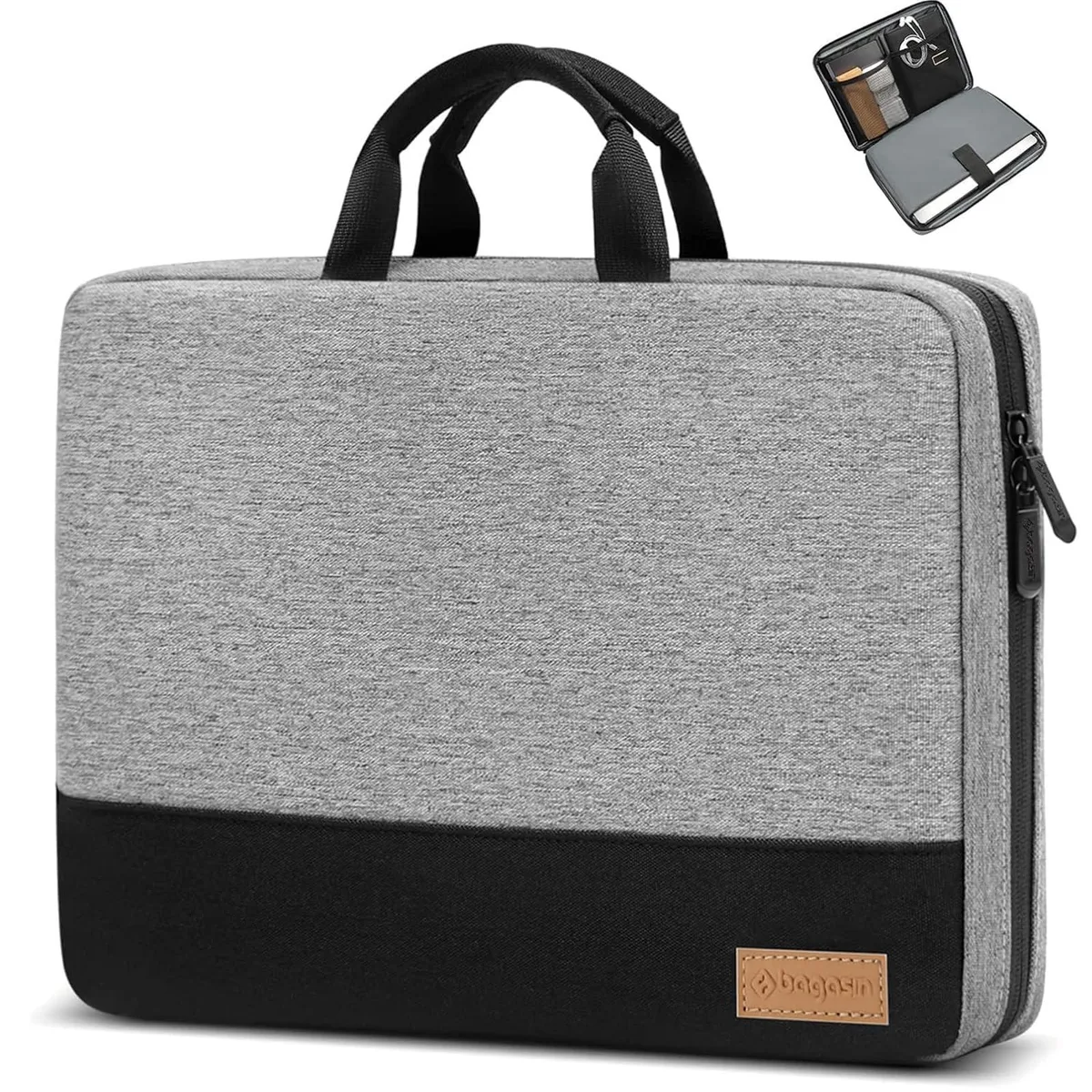  bagasin LS-15-GREY 15.6 Inch Laptop Sleeve Case — product photo