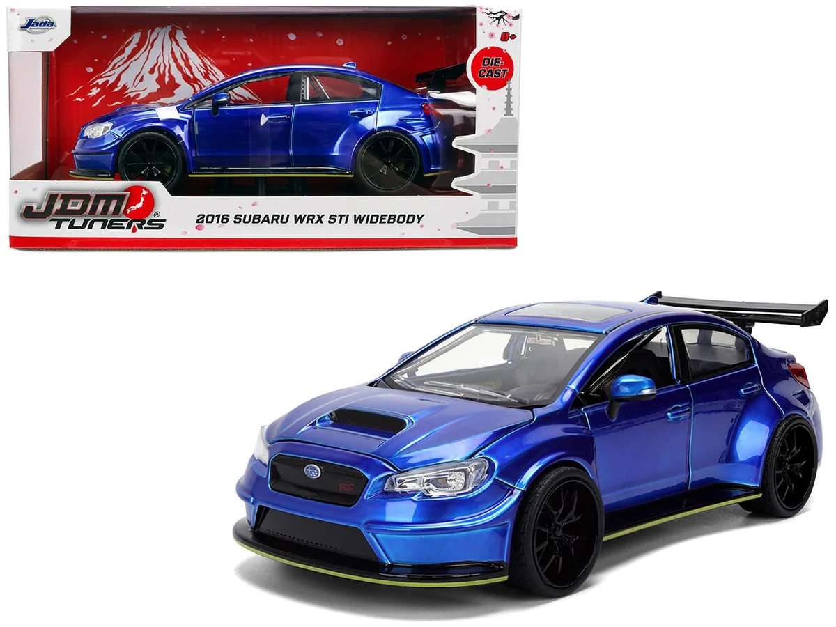 Jada Jada 2016 Subaru WRX STI Widebody Blue Metallic "JDM Tuners" 1/24 Diecast — product photo