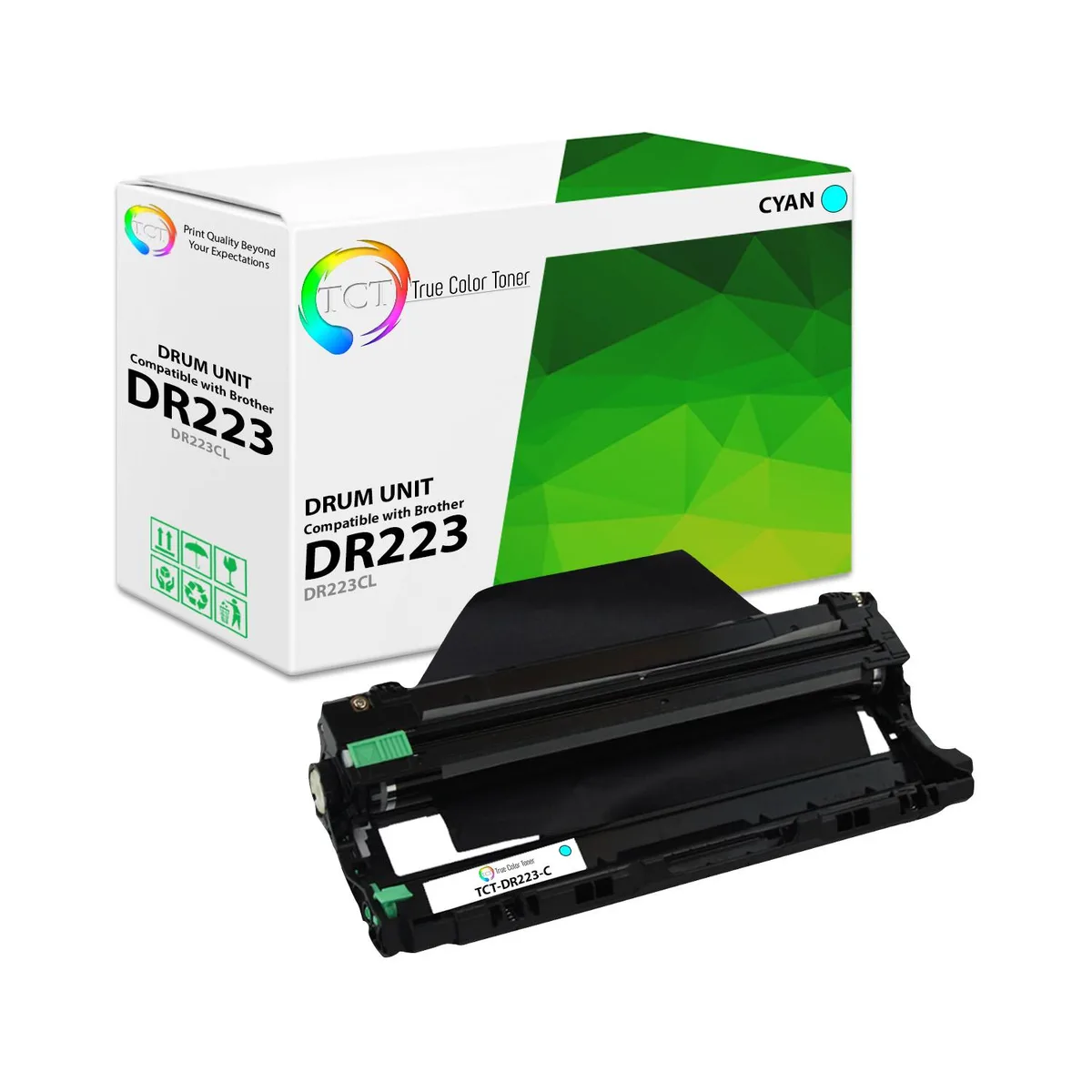 True Color Toner True Color Toner DR-223CL Cyan Drum Unit 18000 Pages — product photo