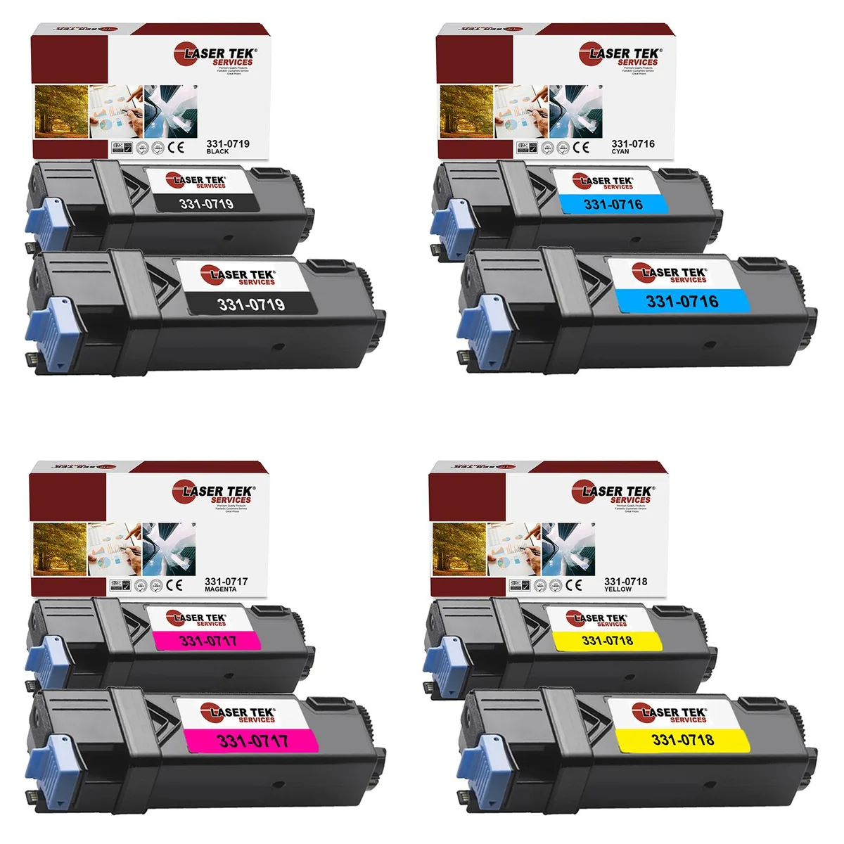Laser Tek Services Laser Tek Services 2150 Compatible Toner Cartridge 8PK — product photo
