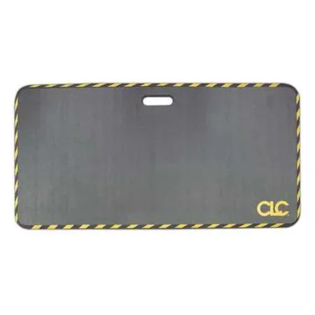 Black rubber kneeling pad 36 by 18 inches with cutout handle