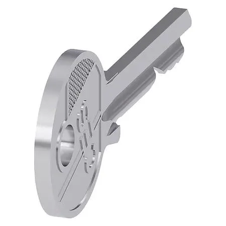 SIEMENS SIEMENS 3SU19500FP800AA0 Key for Key-Operated Switch CES Silver — product photo