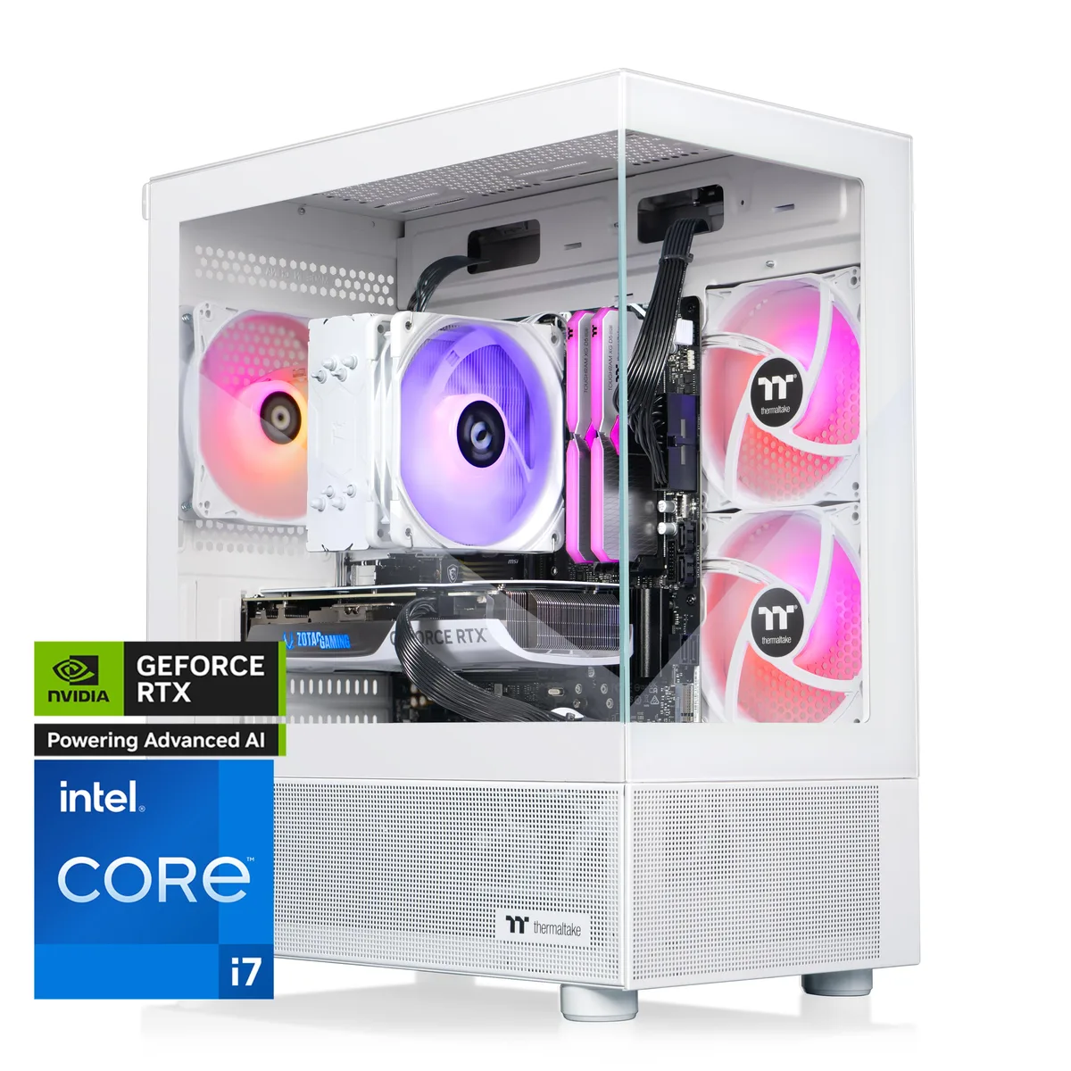 Thermaltake Thermaltake V17S-B760-570-LCS gaming PC i7-14700F RTX 5070 32GB DDR5 1TB — product photo