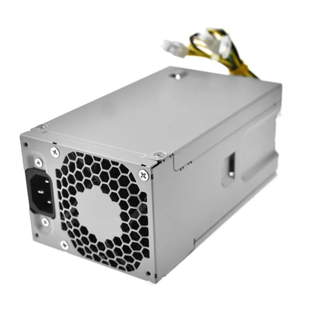 Rectangular silver server power supply unit, 165 by 95 by 72 millimetres