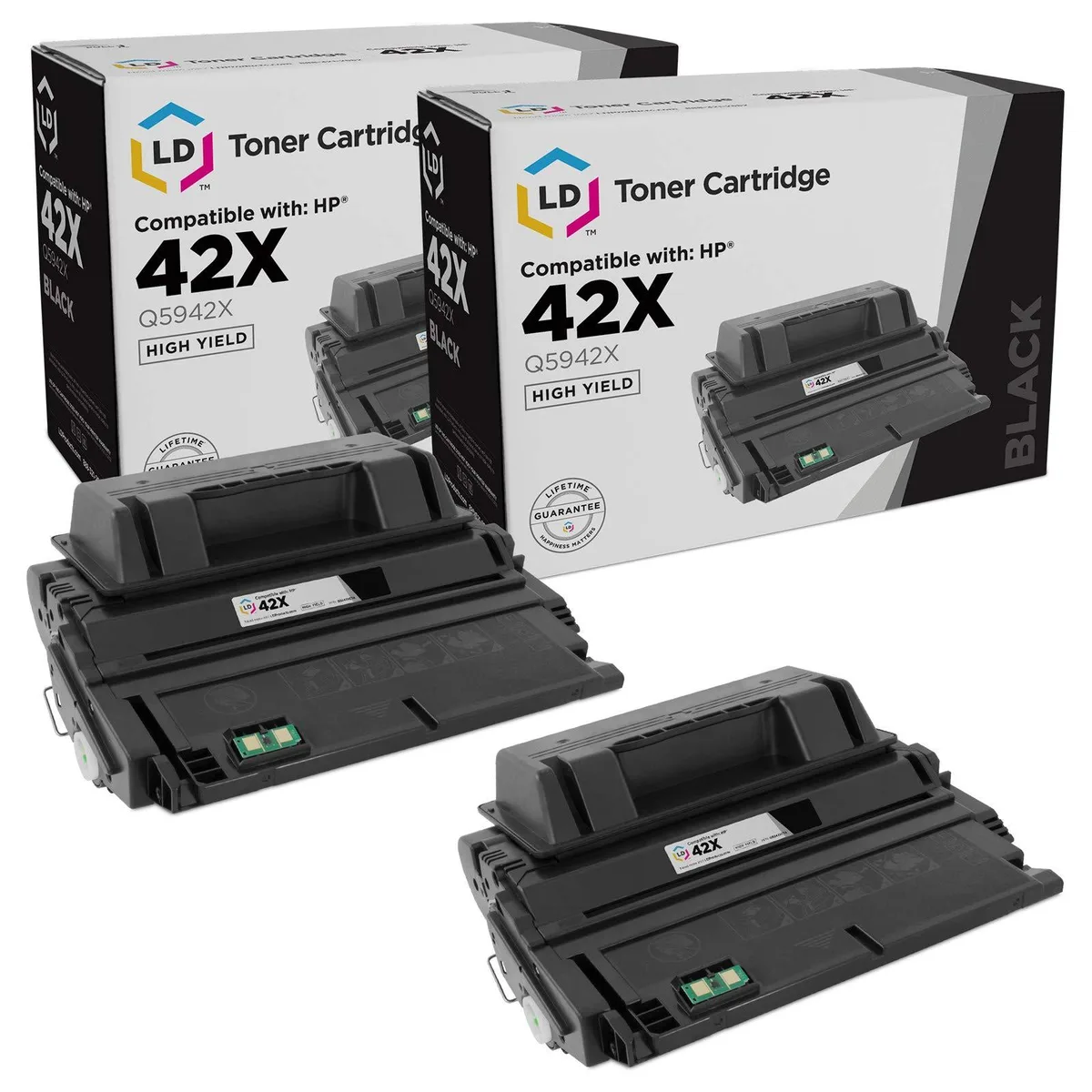 LD Products LD Products HP 42X Q5942X High Yield Black Toner Cartridge 2-Pack 20000 pages — product photo