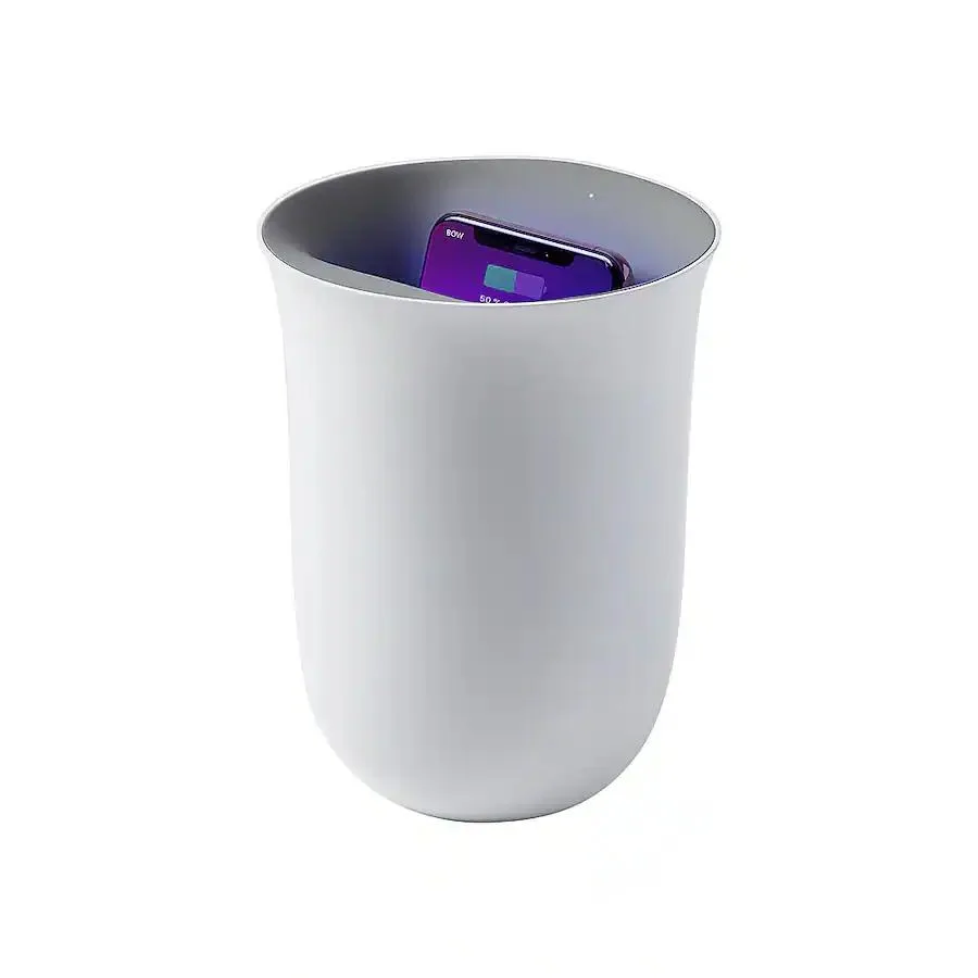 Lexon Lexon Oblio 10W Wireless Charger with UV Sanitizer White — product photo