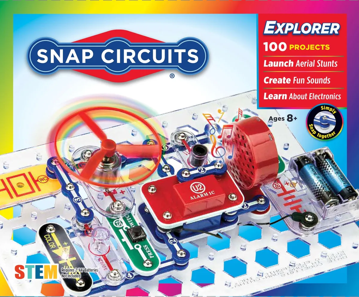  Snap Circuits Jr. SC-100 Electronics Exploration Kit, 28 Parts, 100+ Projects — product photo