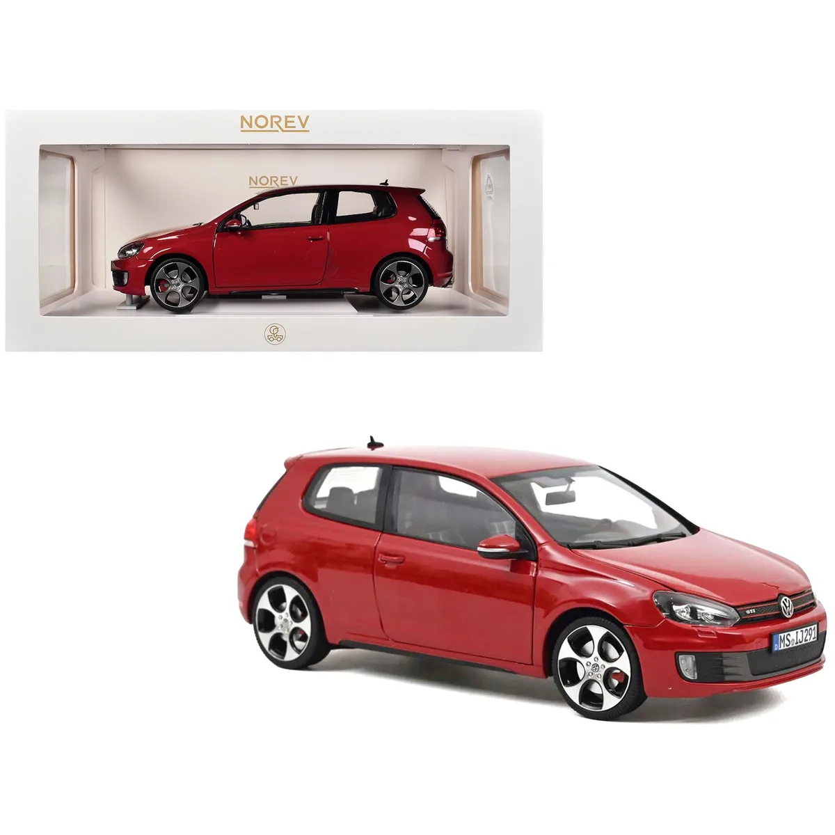 Norev Norev 2009 Volkswagen Golf VI GTI Tornado Red 1/18 Diecast Model Car — product photo