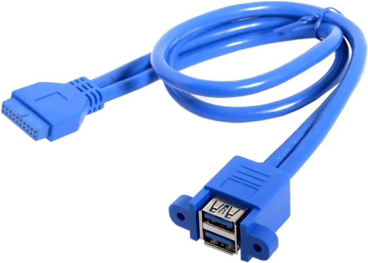 Vszerda Vszerda 20-Pin to Dual USB 3.0 Female Header Cable 50cm — product photo