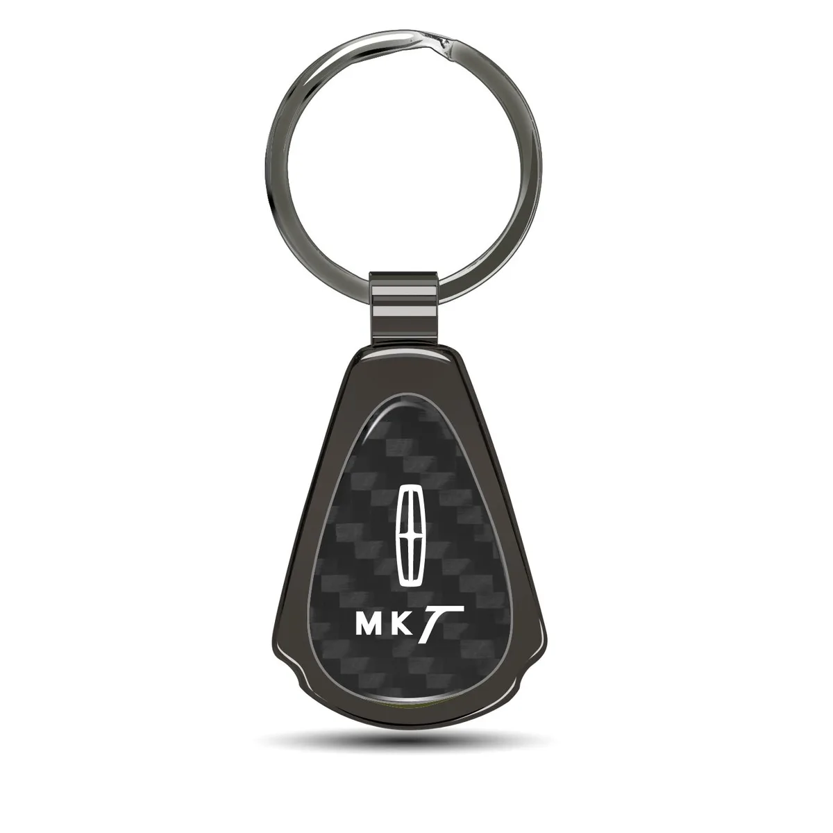 iPick Image, LLC iPick Image, LLC Lincoln MKT Gunmetal Gray Carbon Fiber Teardrop Key Chain — product photo
