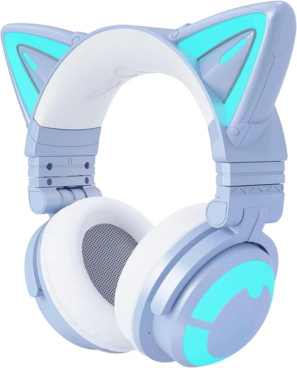 YOWU YOWU RGB Cat Ear Headphone 3G Wireless 5.0 Blue — product photo