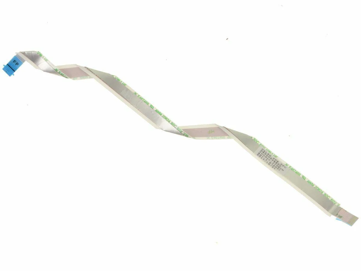 Flat beige ribbon cable with connectors on both ends, for Dell Inspiron 5570 and 5575 fingerprint reader