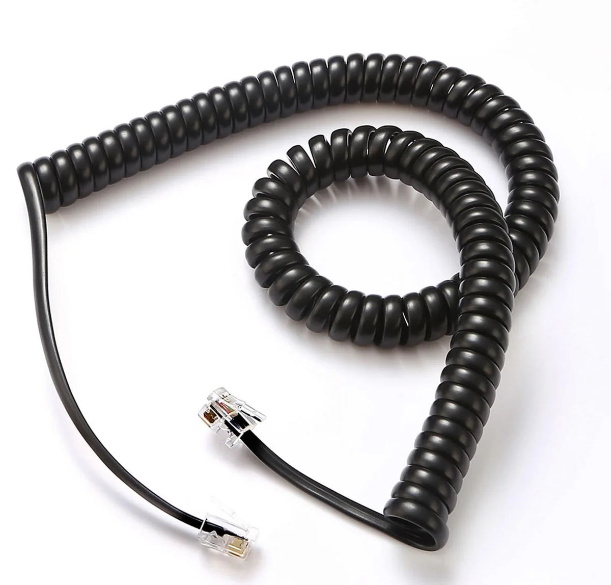 Phone Cables 16" Uncoiled 2-Pack — product photo