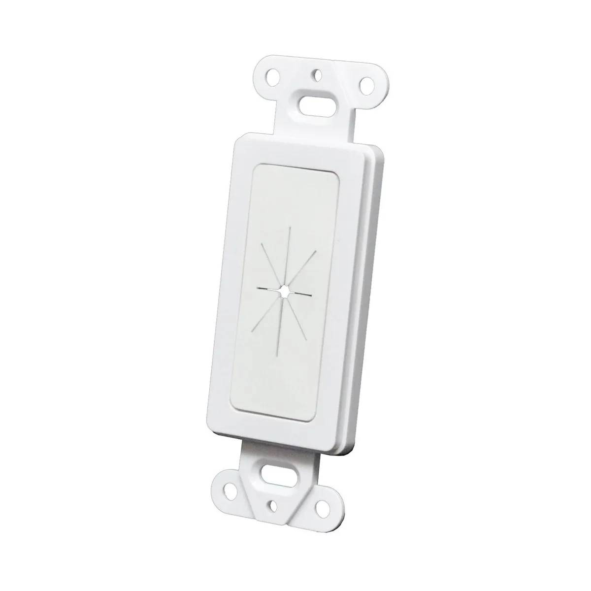 Logico Logico Decora Wall Plate 1-Gang Insert Flexible Rubber Opening White — product photo