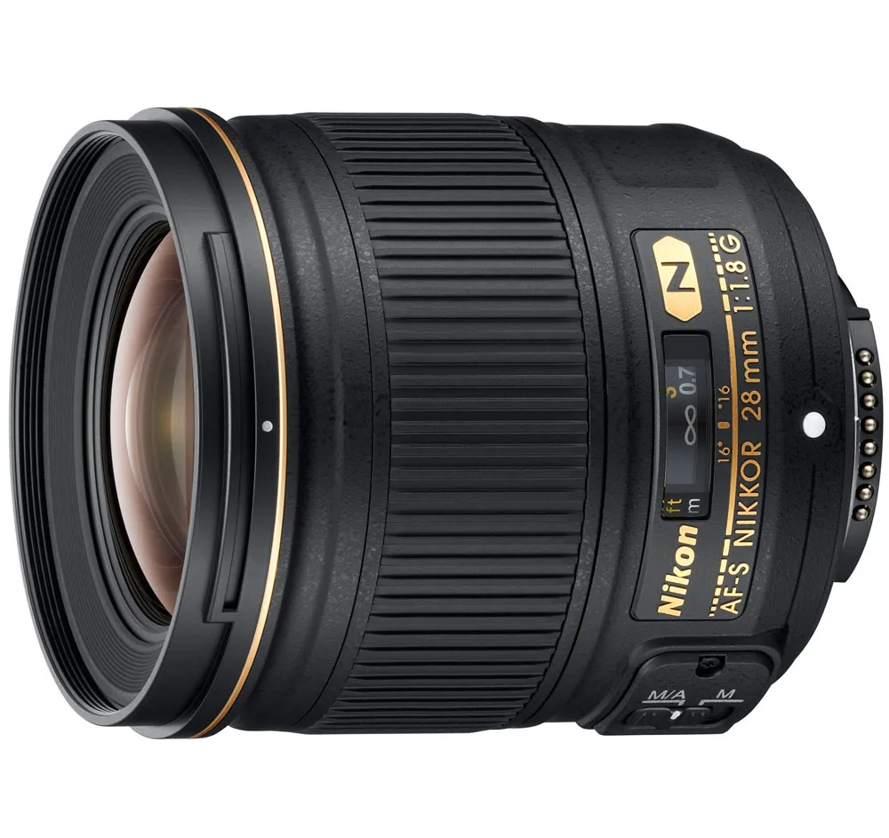 Nikon Inc Nikon Inc 2203 28mm f/1.8 AF-S camera lens — product photo