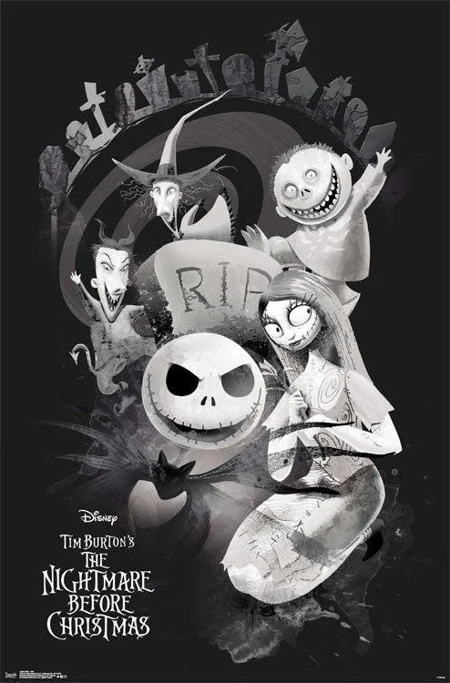 Poster print of The Nightmare Before Christmas 22 by 34 inches