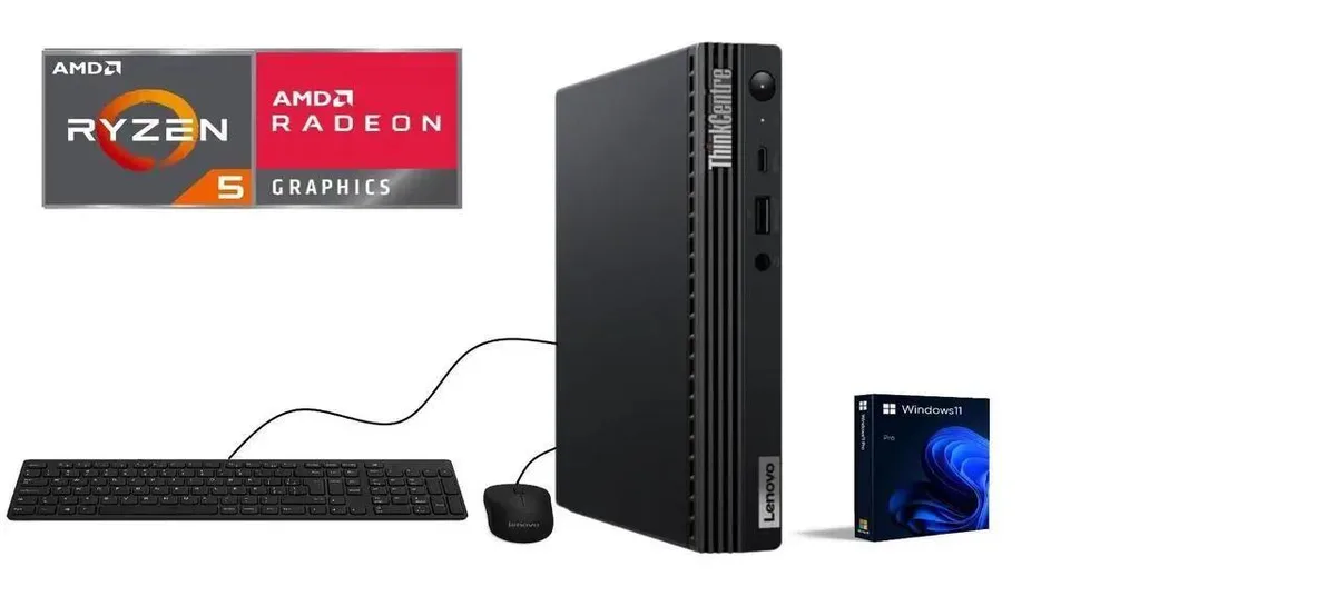 Lenovo Lenovo ThinkCentre M75q 11JNS0NY00 AMD Ryzen 5 PRO 5650GE 32GB DDR4 512GB NVMe Mini desktop PC — product photo