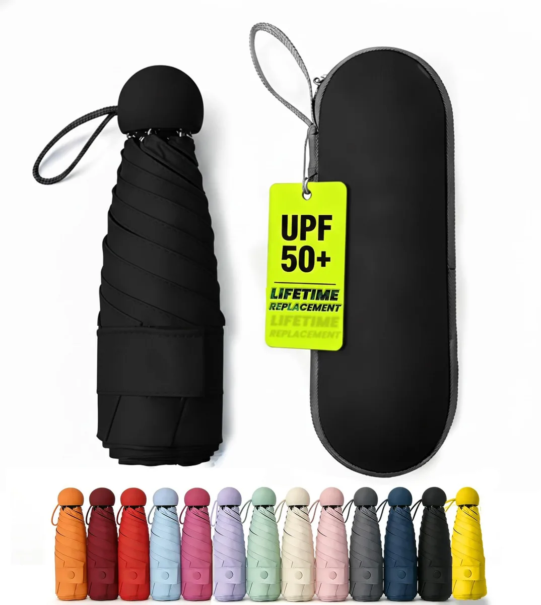  Baraida BRD-Mini-Nov-25 Clear Manual Umbrella 8.3x3.1x2.4 in 9.5 oz — product photo