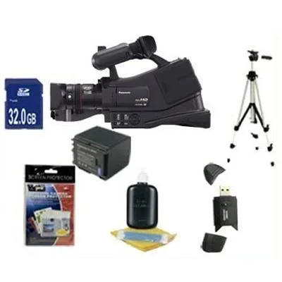 Panasonic Panasonic AG-AC7 Professional Camcorder Bundle 32GB SDHC Extended Batteries Charger Tripod Case — product photo
