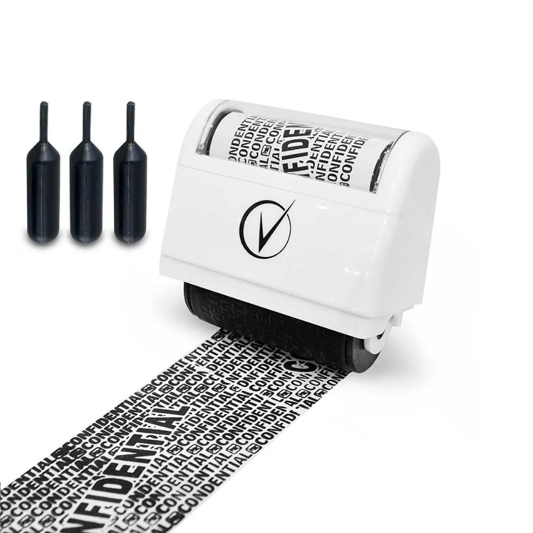  Vantamo Identity Theft Protection Roller Stamp Classy White 3 Refills — product photo