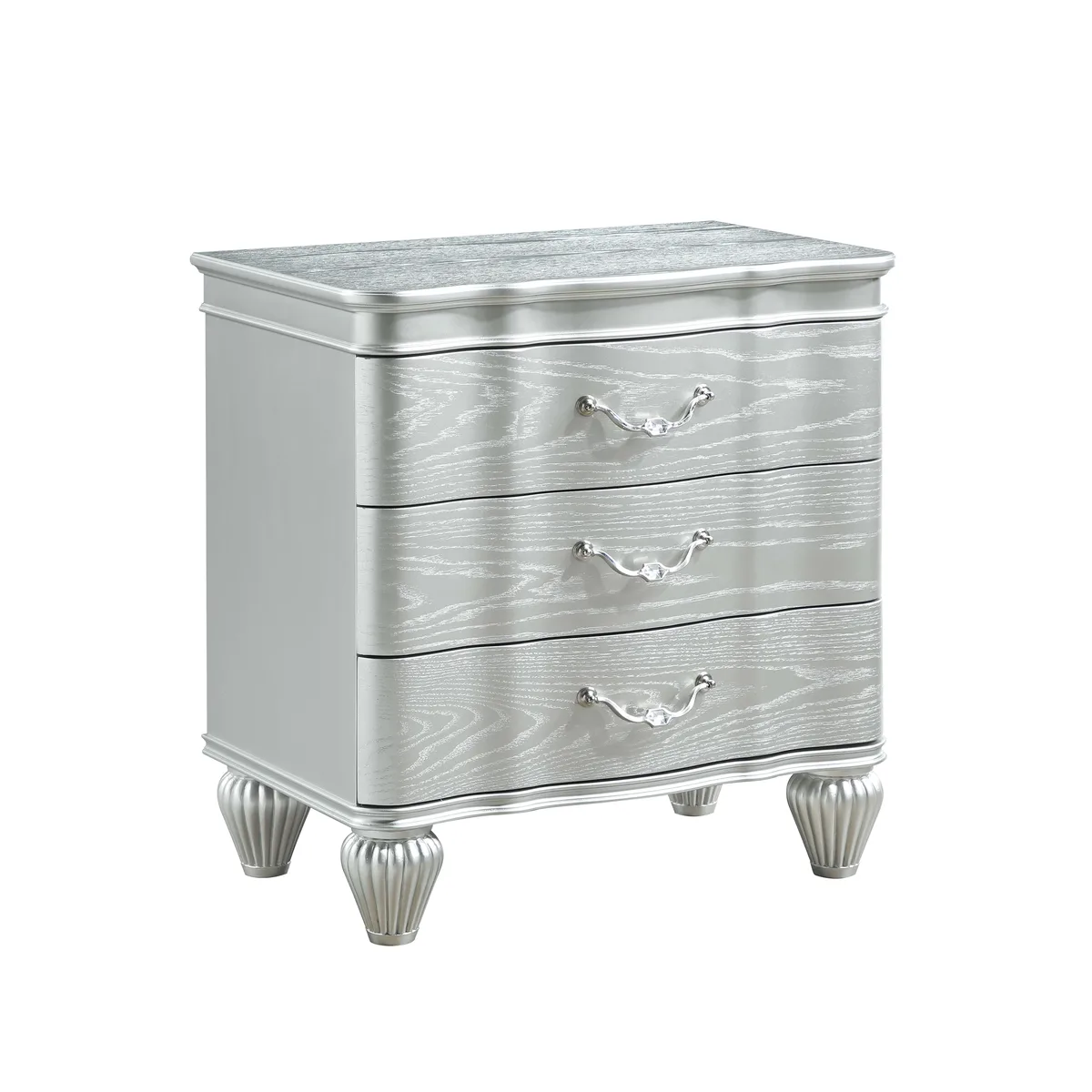 tuphen tuphen Landmark Traditional 3-Drawer Nightstand Silver — product photo