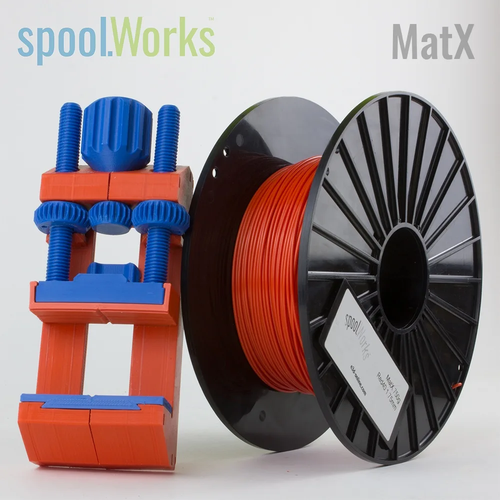 E3D Online E3D Online spoolWorks MatX ASA Filament 2.85mm 750g Blood Orange Red40 3D printers accessory — product photo