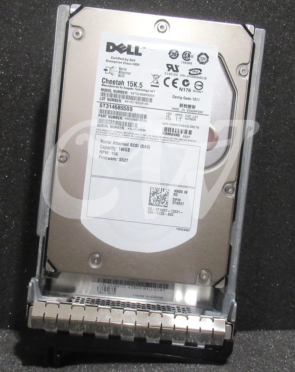 DELL DELL ST3146855SS 146GB 15000RPM 3.5" SAS internal hard drive — product photo