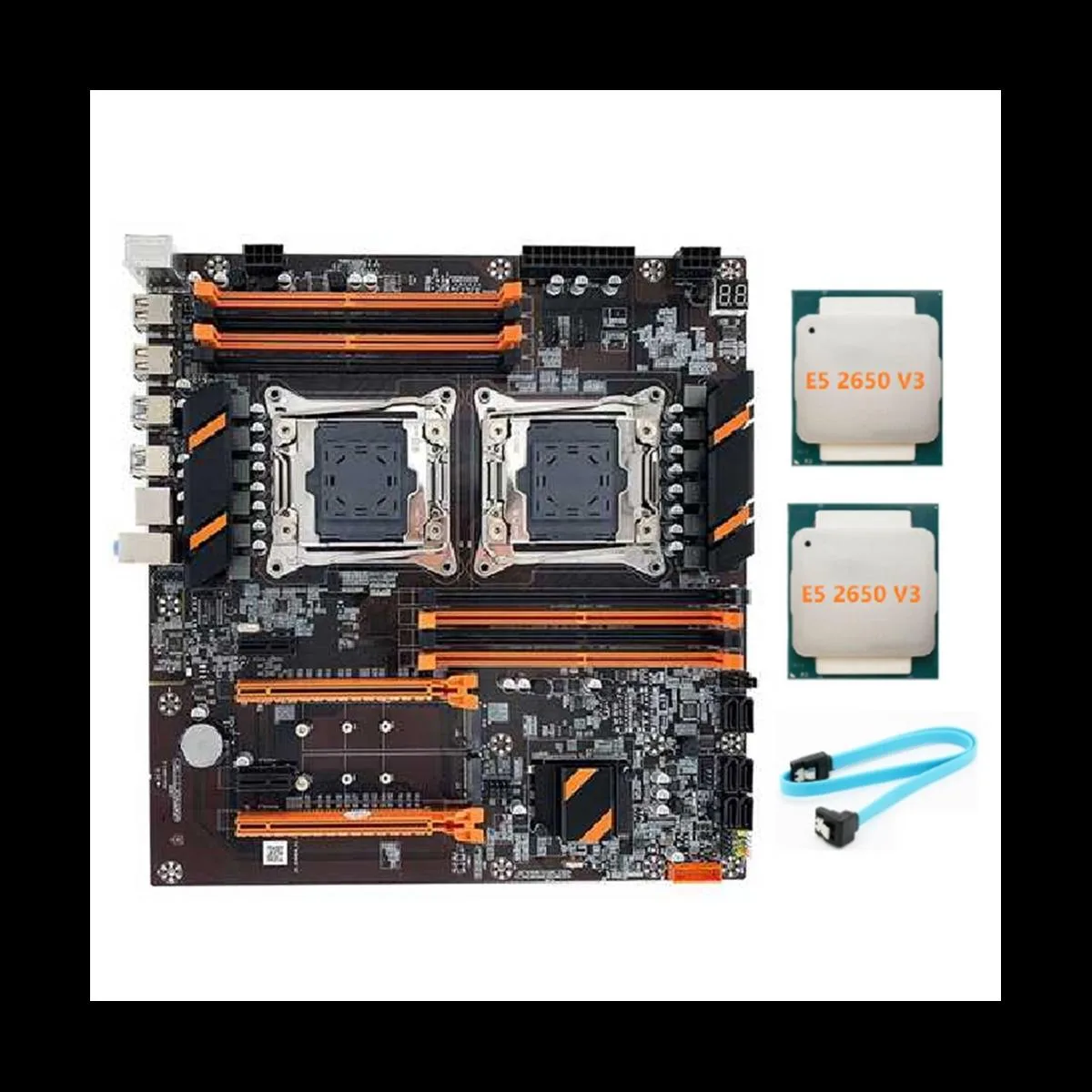 YINGHUA YINGHUA X99 Dual CPU Motherboard LGA2011 2×E5-2650 V3 server motherboard — product photo