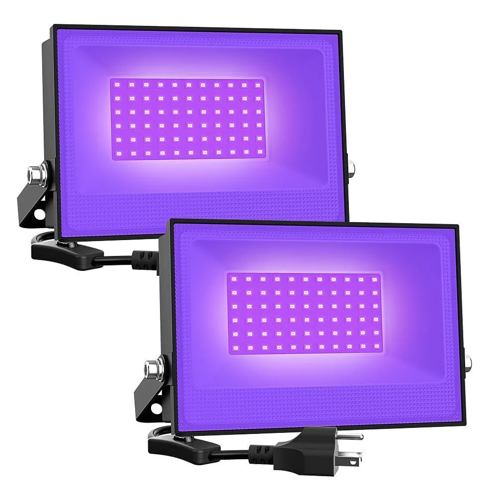 KEHIPI KEHIPI 2 Pack 38W LED Black Lights string light — product photo