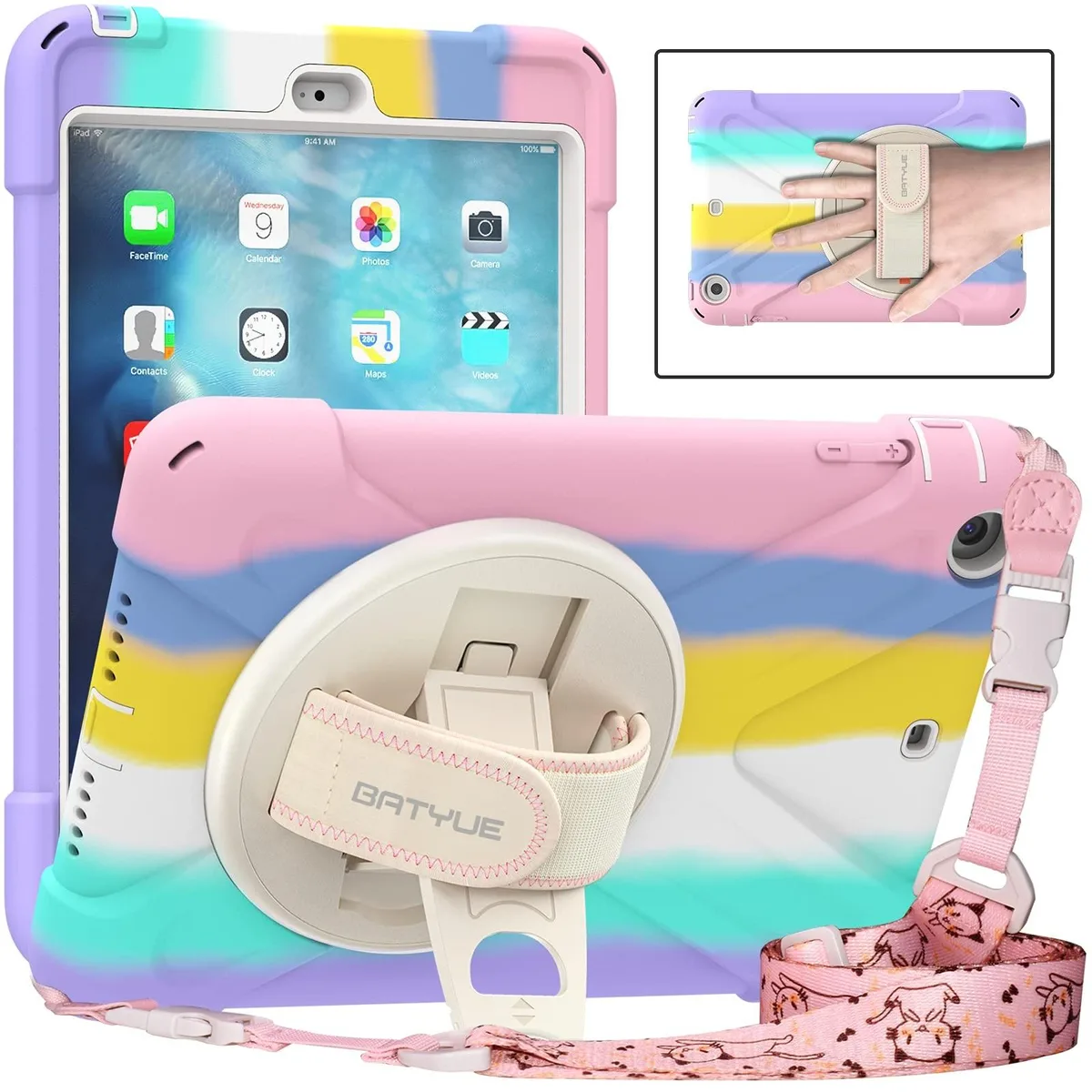 ARENTI ARENTI 2 in 1 accessory for iPad mini 1/2/3 Colourful Pink — product photo