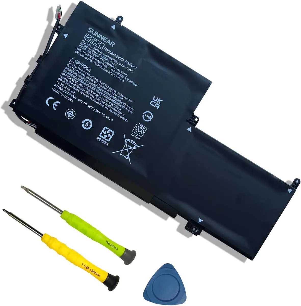 NShi NShi PG03XL 11.52V 65Wh 5430mAh laptop battery — product photo