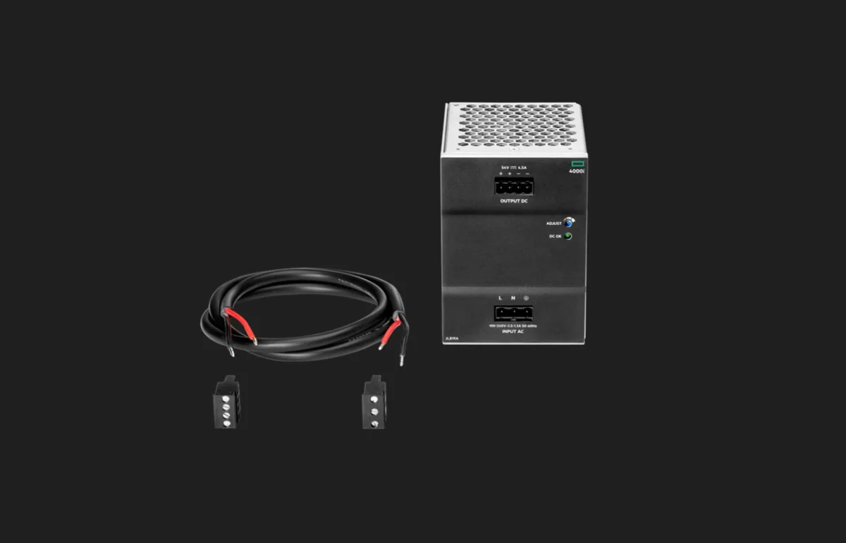 HPE HPE JL819A 4000i PoE 54VDC 240W 100-240VAC DIN server power supply — product photo