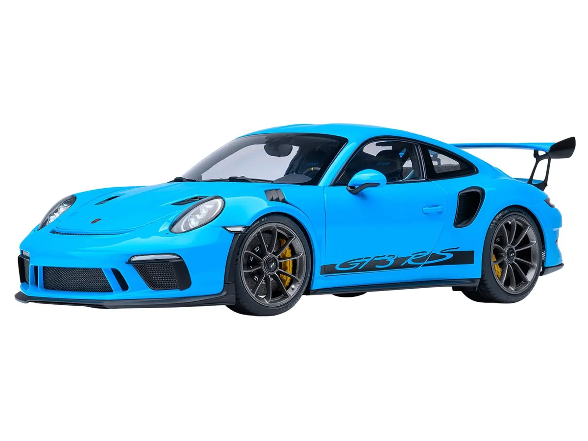 Autoart Autoart Porsche 911 991.2 GT3 RS Riviera Blue 1/18 hobby collectible — product photo